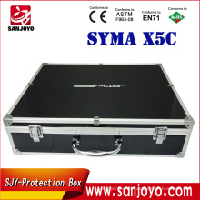 2016 caja de aluminio de la caja de X5C al aire libre para la caja de la protección del abejón del rc Syma X5SC X5SW quadcopter